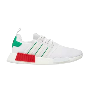 adidas NMD_R1 'White Red Green' Sneakers Cloud White/White/Green HQ1434