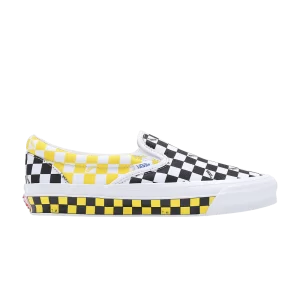 Vans OG Classic Slip-On LX 'Checkerboard – Black Yellow 'Black/Yellow VN0A32QNY23