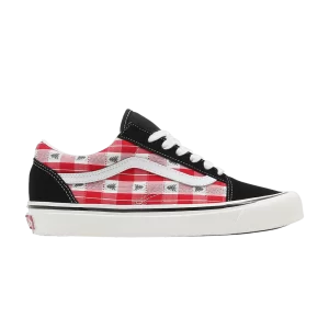 Vans Old Skool 36 DX 'Anaheim Factory – Red Plaid 'Sneakers Red/Black VN0A4BW3RED