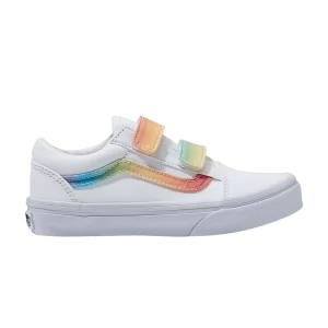 Vans Old Skool V Kids 'Rainbow Sidestripe' Sneakers Rainbow True White/Multi VN000CYDAHP