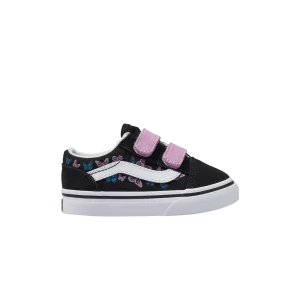 Vans Old Skool V Toddler 'Butterfly Kisses' Sneakers Butterfly Kisses Black/Multi VN0009RCBML