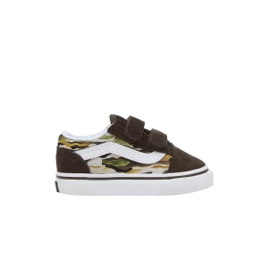 Vans Old Skool V Toddler 'Painted Camo Brown' Sneakers Painted Camo/Brown/Multi VN0009RCBF0