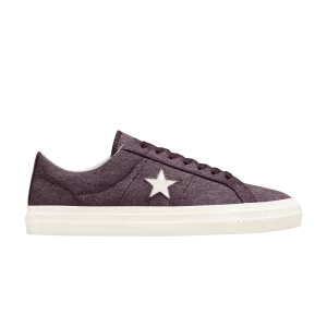 Converse One Star Pro Low 'Washed Canvas – Black Cherry 'Black Cherry/Egret A07321C