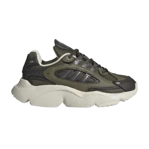 adidas Ozmillen Elastic Lace J 'Focus Olive' Sneakers Olive in Focus/Shadow Olive/Aluminum IG1842