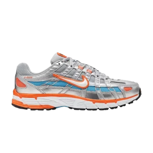 Nike Wmns P-6000 'Metallic Silver Crimson Blue Fury' Sneakers Metallic Silver/Hyper Crimson/Rage Blue/White CT3751 001