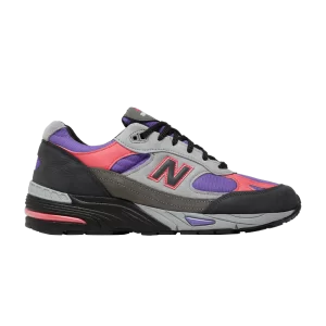 Sneakers New Balance Palace x 991 Made in England 'Black Ultra Violet 'Black/Griffin/Ultraviolet M991PLE