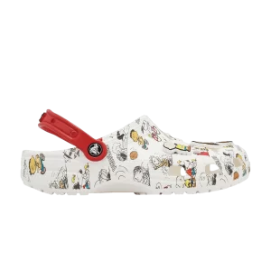 Crocs Peanuts x Classic Clog 'Allover Print' Sneakers White/Multi 208629 94S