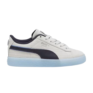 Puma PlayStation x Suede Little Kid 'Glacial Grey' Sneakers Glacial Grey/New Navy 396656 01