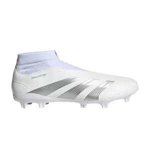 adidas Predator 24 League Laceless FG 'Pearlized Pack' Cloud White/Metallic Silver/Cloud White IG7767