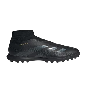 adidas Predator 24 League Laceless TF 'Dark Spark Pack' Black/Carbon/Metallic Gold IF6386