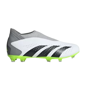 adidas Predator Accuracy.3 Laceless FG J 'Crazyrush Pack' White Cloud/Black Color/Radiant Lemon IF2265