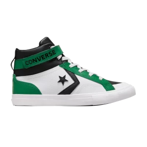 Converse Pro Blaze Strap Leather High GS 'White Green Black' Sneakers White/Green/Black A07412C