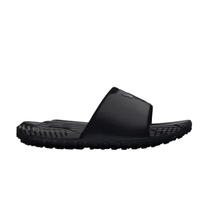 Under Armor Project Rock 3 Slide 'Black Pitch Grey' Black/Pitch Gray 3026034 001