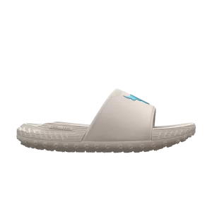 Under Armor Project Rock 3 Slide 'Grey Matter Blue Surf' Gray Matter/Blue Surf 3026034 101