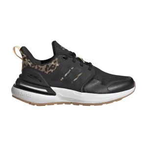 adidas RapidaSport Bounce Big Kid 'Leopard' Black/Black/Metallic Gold FZ6346