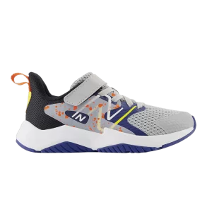 New Balance Rave Run v2 Bungee Lace Top Strap Big Kid Wide 'Rain Cloud Blaze Orange' Rain cloud/Night sky/Orange color YTRAVGN2 W