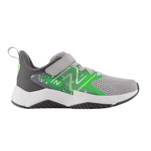 New Balance Rave Run v2 Bungee Lace Top Strap Big Kid Wide 'Raincloud Pixel Green' Rain Cloud/Green Punch/Pixel Green YTRAVGG2 W