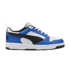 Puma Rebound V6 Low 'Team Royal Black' Sneakers White/Black/Team Royal 392328 16