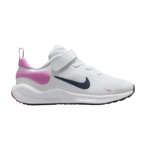 Nike Revolution 7 PS 'White Playful Pink Navy' White/Playful Pink/Midnight Navy FB7690 103