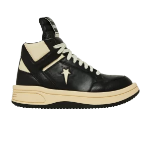 Converse Rick Owens x DRKSHDW TURBOWPN Mid 'Black Cloud Cream' Sneakers Black/Cloud Cream/Egret A03945C