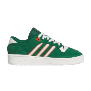 adidas Rivalry Low 'Collegiate Pack - Miami' Team Dark Green/White Cloud/Orange IE7703