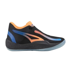 Puma RJ Barrett x Rise Nitro 'Knicks' Sneakers Black/Ultra Orange/Strong Blue 377388 02