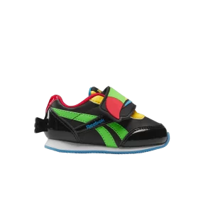 Reebok Royal Classics Jog 2 Little Kid 'KC' Sneakers Black/Lime Slime/Always Blue 100075199