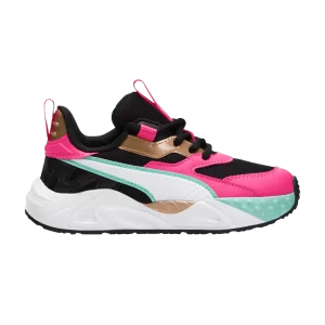 Puma RS-Trck Little Kid 'Vacay Queen' Sneakers Black/White/Luminous Pink 392738 01