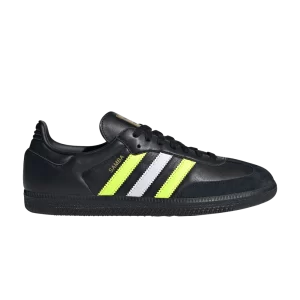 adidas Samba OG 'Black Solar Yellow' Sneakers Black/Sunny Yellow/Matte Gold ID1380