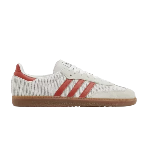 adidas Samba OG 'Crystal White Preloved Red' Sneakers Crystal White/Red/Bubble Gum IG1380