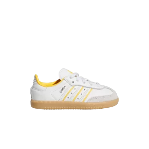 adidas Samba OG EL I 'Crystal White Crew Yellow' Sneakers Crystal White/Cloud White/Crew Yellow IH5642