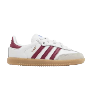 adidas Samba OG I 'White Collegiate Burgundy Gum' Sneakers White Cloud/Burgundy Color/Bubblegum IE1336