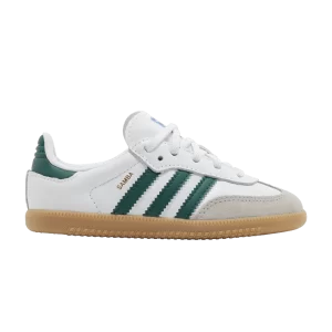 adidas Samba OG I 'White Collegiate Green Gum' Sneakers White Cloud/Collegiate Green/Bubblegum IE1337