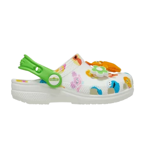 Crocs Sesame Street x Classic Clog Toddler 'Be Seen' Sneakers White/Multicolor 210071 100