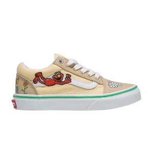 Vans Sesame Street x Old Skool Kids 'Elmo' Sneakers Natural VN0A7Q5F7VJ