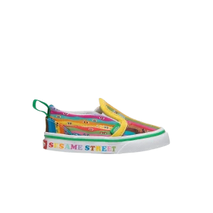 Vans Sesame Street x Slip-On V Toddler 'Rainbow Stripes' Sneakers Multicolor VN0A3488BMC