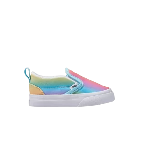 Vans Slip-On V Toddler 'Rainbow' Sneakers Rainbow Multi/True White VN000D0SBS6