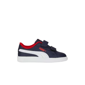 Puma Smash 3.0 Leather Velcro Toddler 'Navy Red 'Sneakers Navy/White/Forever Red 392034 04