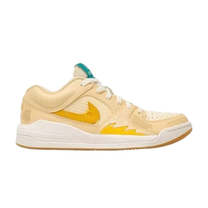 Air Jordan SoleFly x Formula 1 x Wmns Jordan Stadium 90 'Miami Grand Prix Pack – Light Vanilla 'Light Vanilla/Yellow Brown/Coconut Milk White/Travel Yellow/Safety Orange/Rubber Light Brown FN0584 200 SOLEFLY