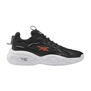 Reebok Solution Mid 'Black Orange Flare' Sneakers Black/White/Orange Highlights HR0514