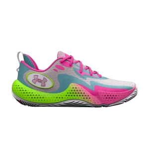 Under Armor Spawn 5 'White Lime Pink' Sneakers White/Still water 3026285 100