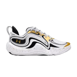 Under Armor Spawn 6 'White Metallic Gold' Sneakers White/Black/Metallic Gold 3027263 100