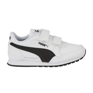 Sneakers Puma ST Runner v3 Leather Little Kid 'White Black 'White/Black 384905 07