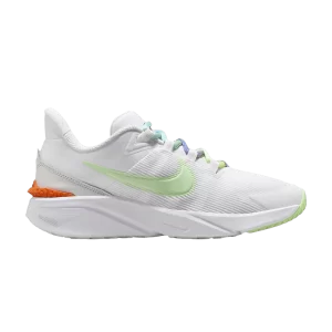 Nike Star Runner 4 Next Nature SE GS 'White Vapor Green' White/Photon Dust/Total Orange/Vapor Green FN4979 100