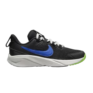 Nike Star Runner 4 PS 'Black Racer Blue' Black/Summit White/Strike Green/Blue DX7614 004