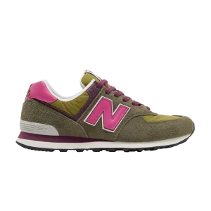 New Balance Stray Rats x 574 'Green Pink' Sneakers Green ML574RAG