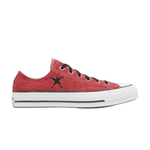 Converse Stussy x Chuck 70 Low 'Poppy Red' Sneakers Poppy Red/Egret/Black A07664C