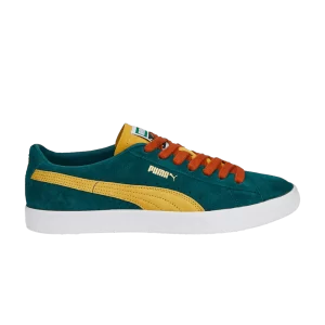 Puma Suede VTG Teams 'Varsity Green Mustard' Sneakers Green/Mustard/Eggplant 386581 01