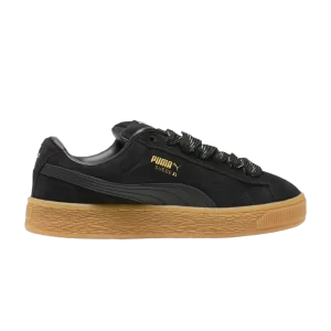 Puma Suede XL Big Kid 'Black Gum' Sneakers Black/Vine/White 398180 02