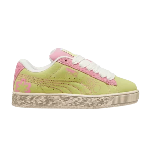 Puma Suede XL Big Kid 'Skater Bloom – Lime Sheen 'Sneakers Limestone/Moody 398047 02